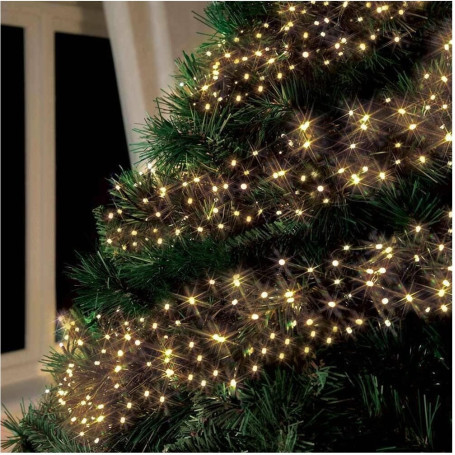 Albero di Natale Cascata Luci LED Interni Esterni 576 LED 3,6 m