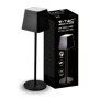 LAMPADA LED ALLUMINIO CARICATORE USB C DIMMERABILE 3000K 2W NERO V-TAC prodottiferramenta 7692VTAC 3800157690041