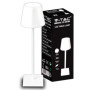 LAMPADA LED ALLUMINIO RICARICABILE USB C TOUCH 3 WATT COLORE bianco V-TAC prodottiferramenta 2885VTAC 3800157680769