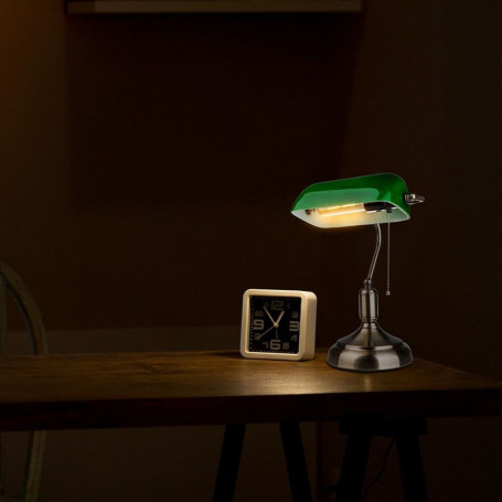 Lampada da tavolo nera, con interruttore, portalampada 1xGU10, lampadina  esclusa