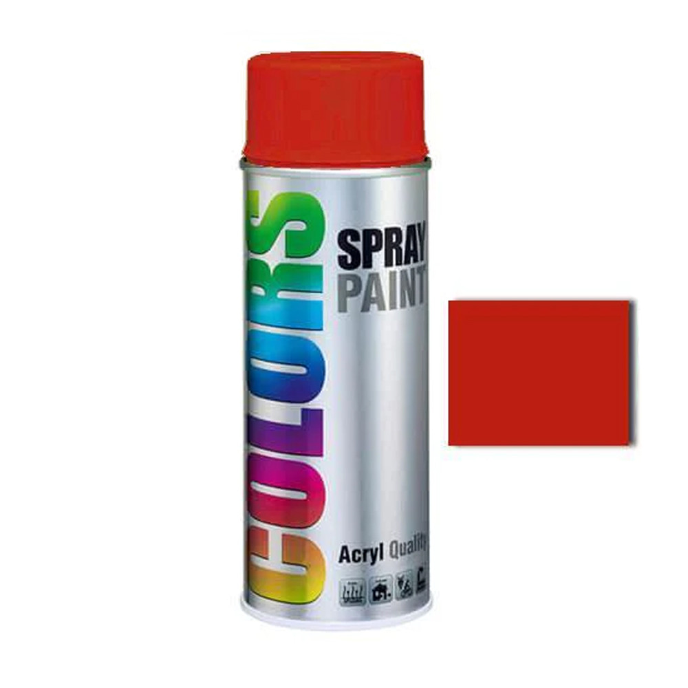 european aerosols spray colors 400ml vernice antigraffio di facile applicazione e rapida essiccazione colore rosso traffico - duplicolor, rosso
